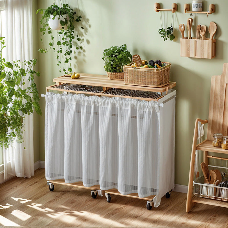 Minimalist White Sheer Half Curtain – Cabinet Cover / Short Kitchen Window Valance