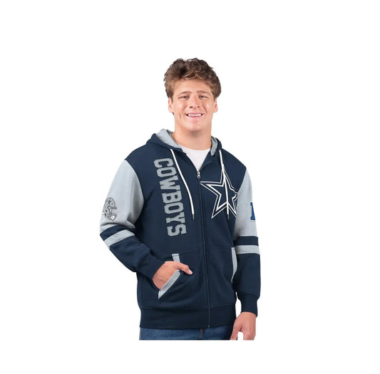 🎉cowboys💝Only Today Buy 2 Get 2 Free ✨NFL Full Zip Hooded Sweatshirt