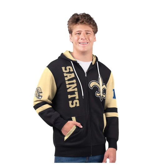 🎉Saints💝Only Today Buy 2 Get 2 Free ✨NFL Full Zip Hooded Sweatshirt