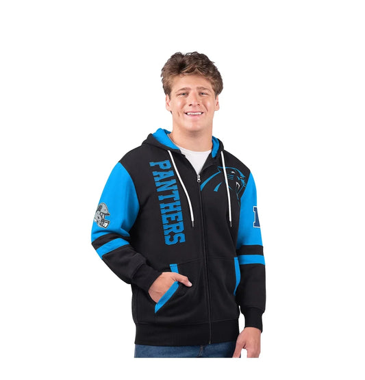 🎉Panthers💝Only Today Buy 2 Get 2 Free ✨NFL Full Zip Hooded Sweatshirt