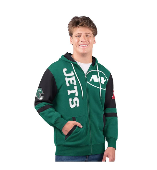 🎉Jets💝Only Today Buy 2 Get 2 Free ✨NFL Full Zip Hooded Sweatshirt