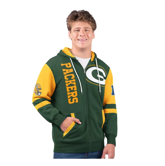 🎉Packers💝Only Today Buy 2 Get 2 Free ✨NFL Full Zip Hooded Sweatshirt