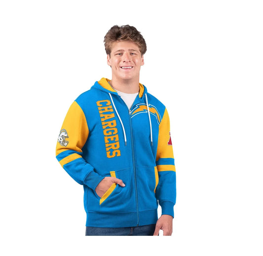 🎉Chargers💝Only Today Buy 2 Get 2 Free ✨NFL Full Zip Hooded Sweatshirt